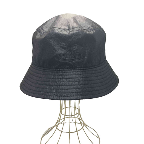ヴィヴィアンウエストウッドマン Vivienne Westwood MAN オーブ ロゴ 刺繍 ナイロン バケットハット メンズ