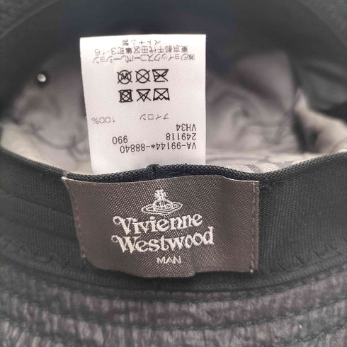 ヴィヴィアンウエストウッドマン Vivienne Westwood MAN オーブ ロゴ 刺繍 ナイロン バケットハット メンズ