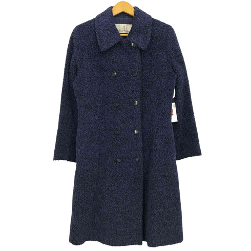 SURELLE JUILLET イタリア製 アルパカ モヘア混 ダブルボタン ステンカラーコート レディース JPN:11号