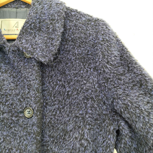 SURELLE JUILLET イタリア製 アルパカ モヘア混 ダブルボタン ステンカラーコート レディース JPN:11号