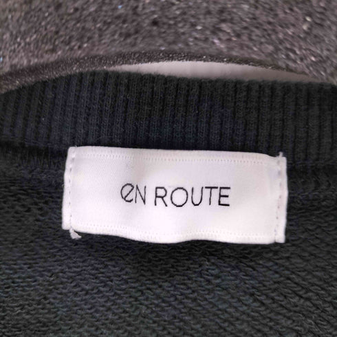 アンルート EN ROUTE スウェット×ナイロンツイル クルーネック メンズ JPN:2