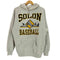 ジャージーズ JERZEES 90s USA製 SOLON BASEBALL プリント スウェットパーカー メンズ import:XL