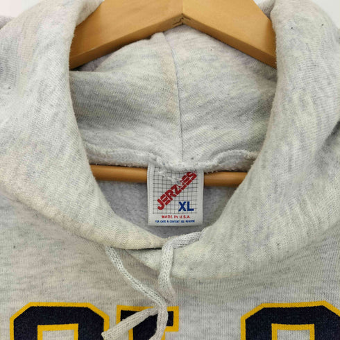 ジャージーズ JERZEES 90s USA製 SOLON BASEBALL プリント スウェットパーカー メンズ import:XL