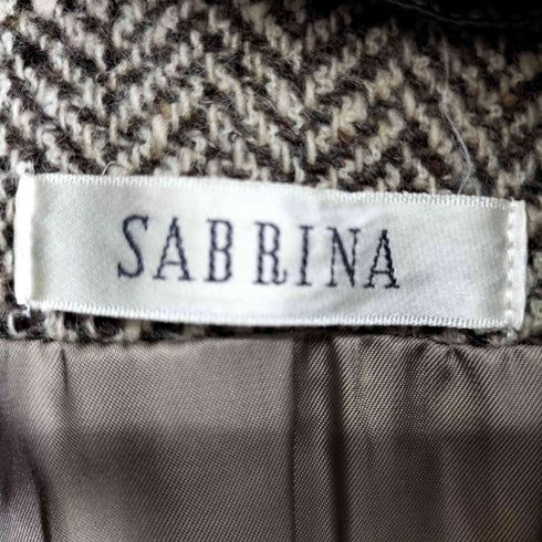 SABRINA フェイクファーツイードコート レディース 42