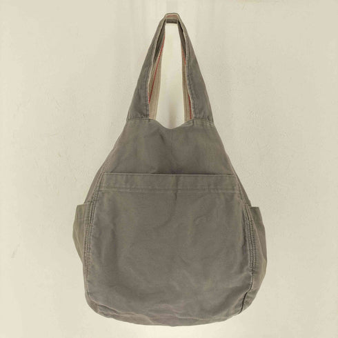 ワイズ Ys 裏地ストライプリネンコットントートバック レディース