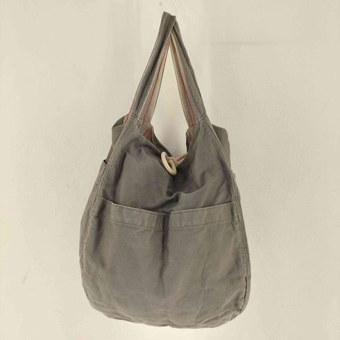 ワイズ Ys 裏地ストライプリネンコットントートバック レディース