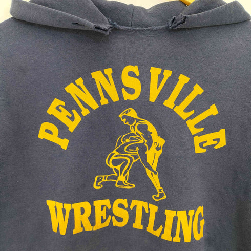 ラッセルアスレチック RUSSELL ATHLETIC 80s USA製 旧タグ PENNSVILLE WRESTLING プリントスウェットパーカー メンズ import:L