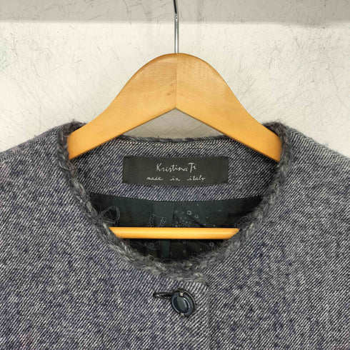 kristina ti イタリア製 ノーカラーコート レディース EUR:40