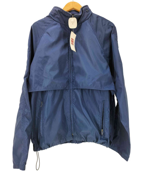 エディーバウアー Eddie Bauer 80S 黒タグ 裏地メッシュ パッカブル ナイロン ブルゾン ウィンドブレーカー 裾ドローコード メンズ import:L