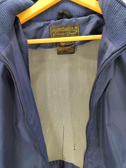 エディーバウアー Eddie Bauer 80S 黒タグ 裏地メッシュ パッカブル ナイロン ブルゾン ウィンドブレーカー 裾ドローコード メンズ import:L
