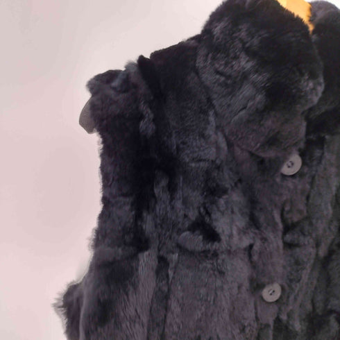 INVERNALE ISSIMO レッキス×シルク ファー 毛皮 リバーシブルベスト レディース JPN:L