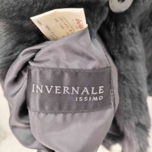 INVERNALE ISSIMO レッキス×シルク ファー 毛皮 リバーシブルベスト レディース JPN:L
