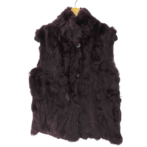 INVERNALE ISSIMO レッキス×シルク ファー 毛皮 リバーシブルベスト レディース JPN:L