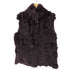 INVERNALE ISSIMO レッキス×シルク ファー 毛皮 リバーシブルベスト レディース JPN:L
