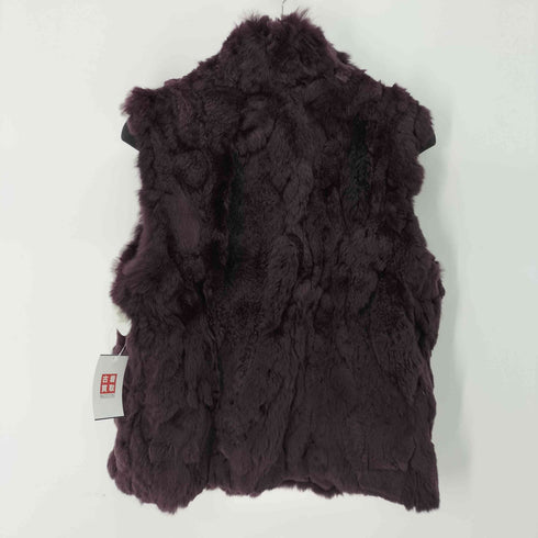INVERNALE ISSIMO レッキス×シルク ファー 毛皮 リバーシブルベスト レディース JPN:L