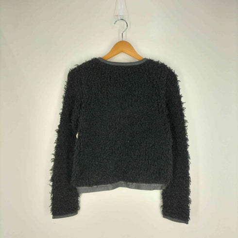 セオリーリュクス theory luxe レザーパイピング ボアノーカラージャケット レディース JPN:38