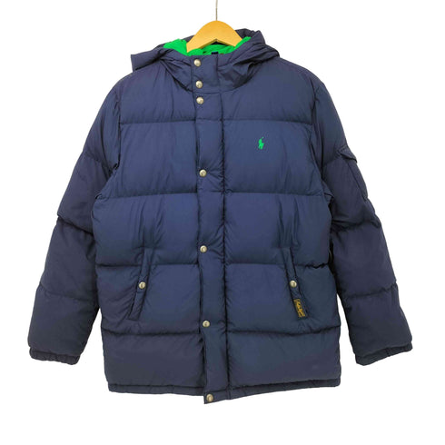 ポロラルフローレン POLO RALPH LAUREN ポニー刺繍フーデッドダウンジャケット メンズ  XL(18-20)