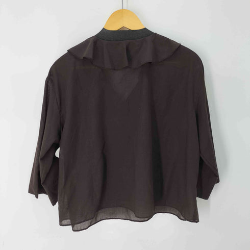 ビューティーアンドユースユナイテッドアローズ BEAUTY & YOUTH UNITED ARROWS ポリエステルブレンド フリルカラーブラウス レディース