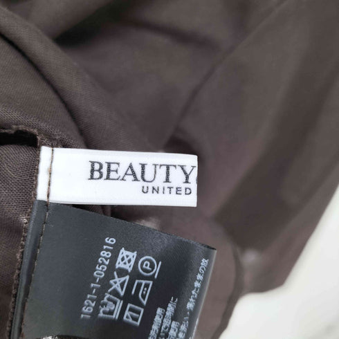 ビューティーアンドユースユナイテッドアローズ BEAUTY & YOUTH UNITED ARROWS ポリエステルブレンド フリルカラーブラウス レディース