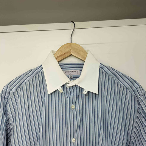 ギローバー GUY ROVER 別注 イタリア製 ストライプ柄 ロングスリーブクレリックシャツ メンズ  42