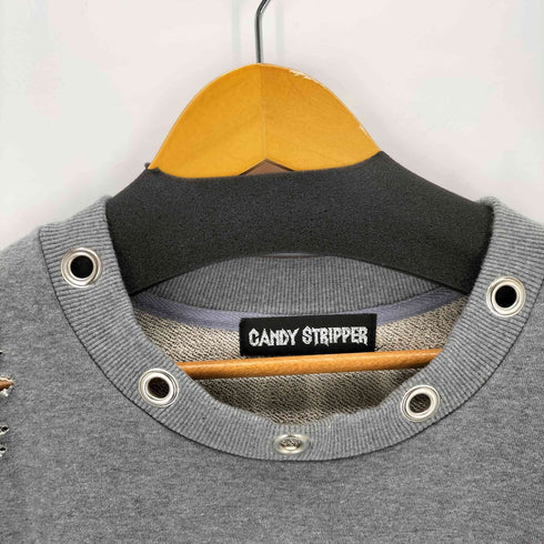 キャンディストリッパー Candy Stripper FIRE SKULL DAMAGE SWEAT レディース JPN:2