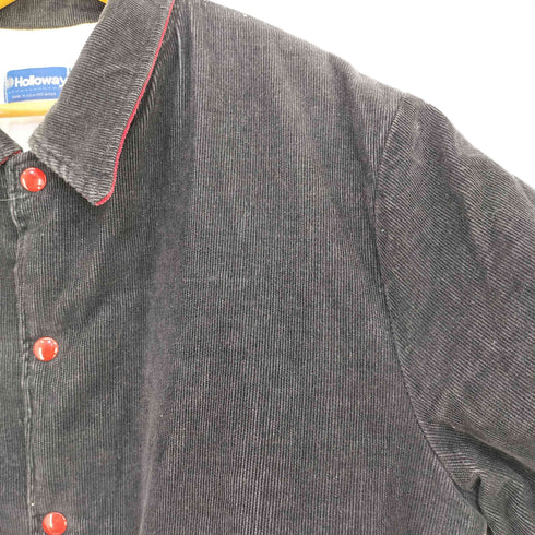 ホロウェイ HOLLOWAY 80s USA製 裏地キルティング コーデュロイ スタジャン メンズ import:L