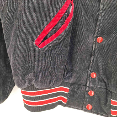 ホロウェイ HOLLOWAY 80s USA製 裏地キルティング コーデュロイ スタジャン メンズ import:L