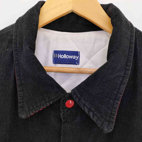 ホロウェイ HOLLOWAY 80s USA製 裏地キルティング コーデュロイ スタジャン メンズ import:L