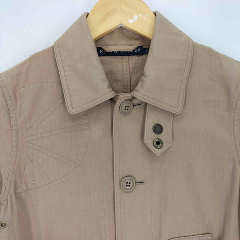 ラルフローレン RALPH LAUREN 90S マルチポケット チンストラップ ヘリボーン  ハンティング ジャケット レディース  7