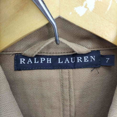 ラルフローレン RALPH LAUREN 90S マルチポケット チンストラップ ヘリボーン  ハンティング ジャケット レディース  7