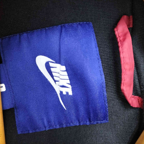 ナイキ NIKE 17AW ロゴ プリント ダブルジップ フーデッド ポリ マウンテン パーカー ジャケット リップストップ メンズ import:L