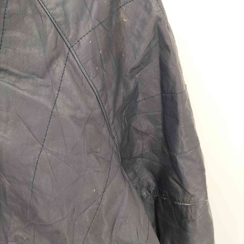 ジップアップ レザーブルゾン ジャケット メンズ