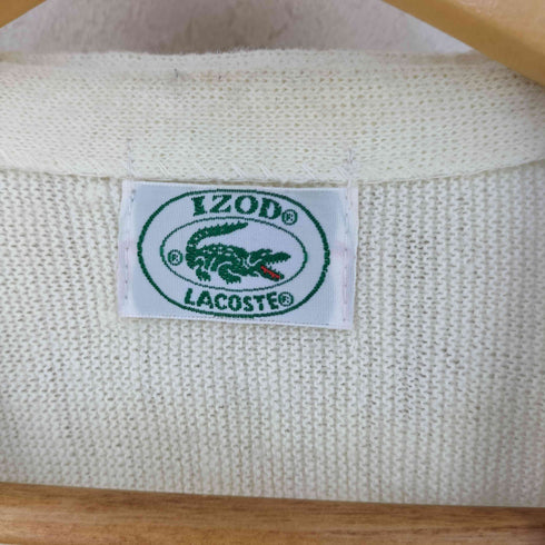 アイゾッドラコステ IZOD LACOSTE 80-90S ロゴワッペン カーディガン メンズ