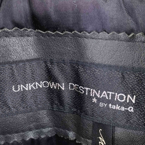 UNKNOWN DESTINATION レザーカーコート メンズ