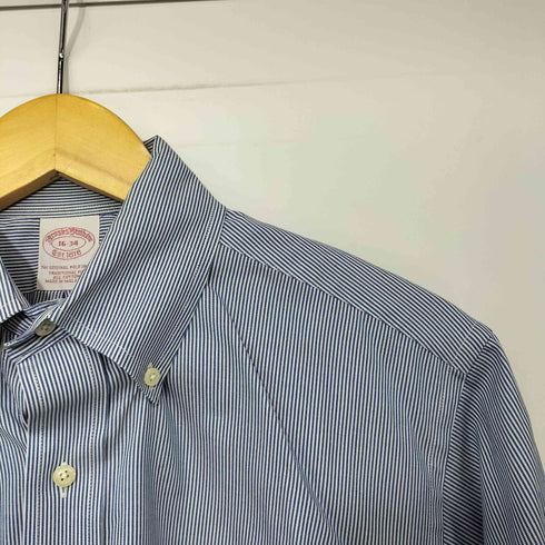 ブルックスブラザーズ BROOKS BROTHERS ストライプ柄 ロングスリーブボタンダウンシャツ メンズ  16-34