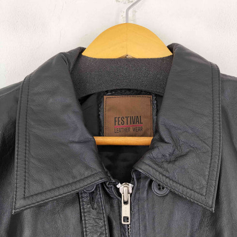 FESTIVAL ジップアップレザージャケット メンズ JPN:M