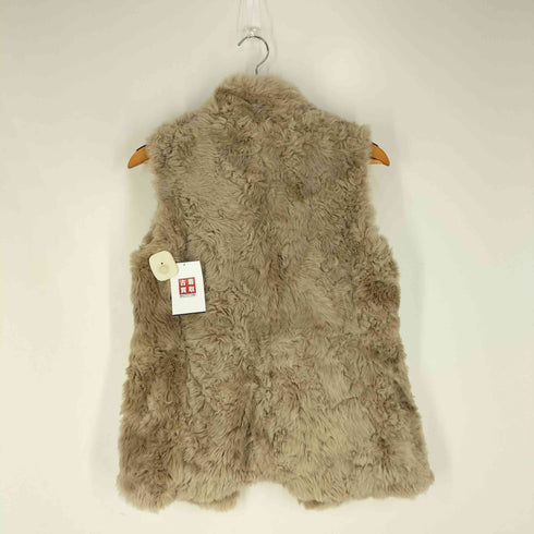 プラステ PLST フェイクファー ロングベスト レディース FREE