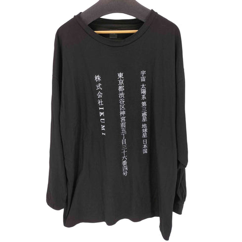イクミ IKUMI 刺繍デザインL/S Tシャツ メンズ