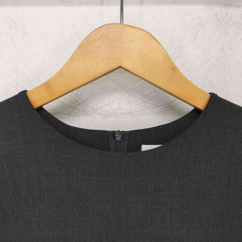 ニジュウサンク 23区 R ウールダブルクロス ラッフル ブラウス レディース DE:38