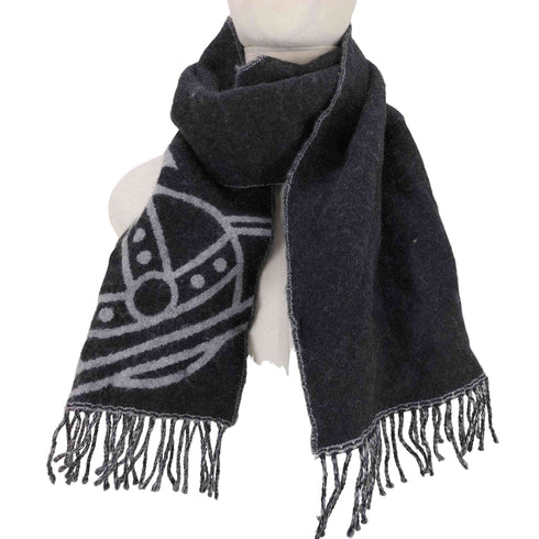 ヴィヴィアンウエストウッド Vivienne Westwood リバーシブルウールマフラー メンズ