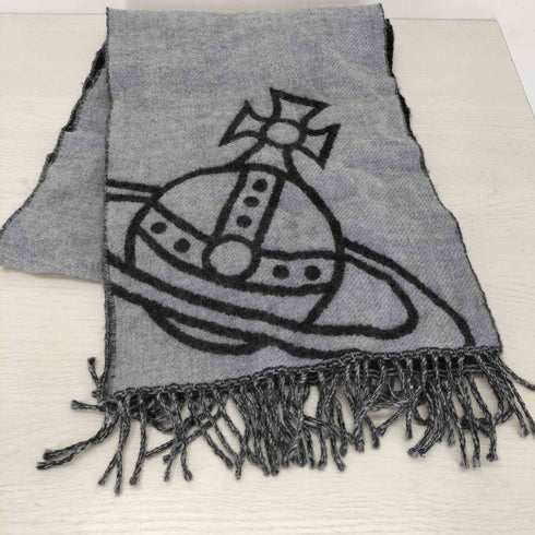 ヴィヴィアンウエストウッド Vivienne Westwood リバーシブルウールマフラー メンズ