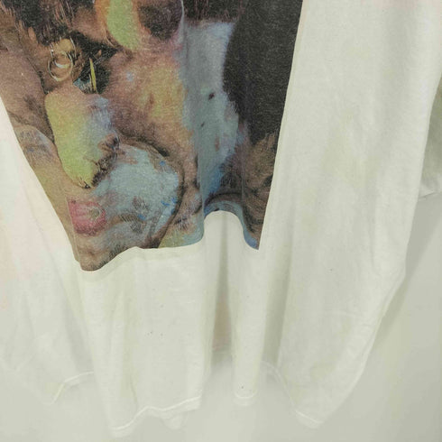 ヘインズ Hanes 90-00s アニマル イラスト プリント クルーネックTシャツ メンズ 2XL