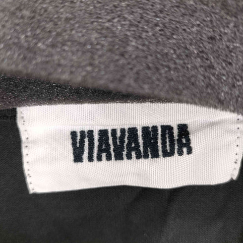 ヴィアヴァンダ viavanda 変形 クルーネックカットソー レディース FREE