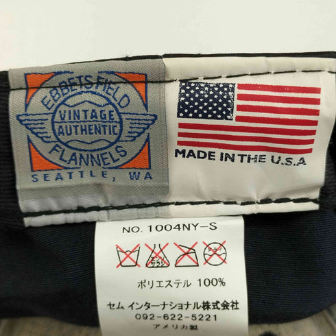 エベッツフィールドフランネルズ Ebbets Field Flannels フロント刺繍6パネルキャップ メンズ