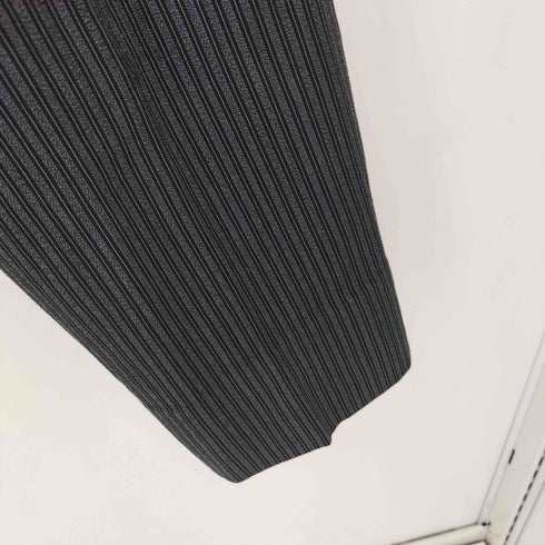 GIN-TEX TAKAGIN KEORI 髙銀毛織 2タック ボタンフライ ウール ストライプ スラックス パンツ メンズ