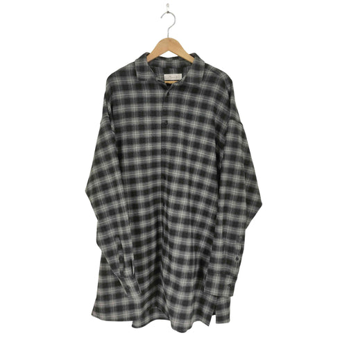 rin by TTAGGG オンブレチェック柄ロング L/S ロングシャツ import メンズ L