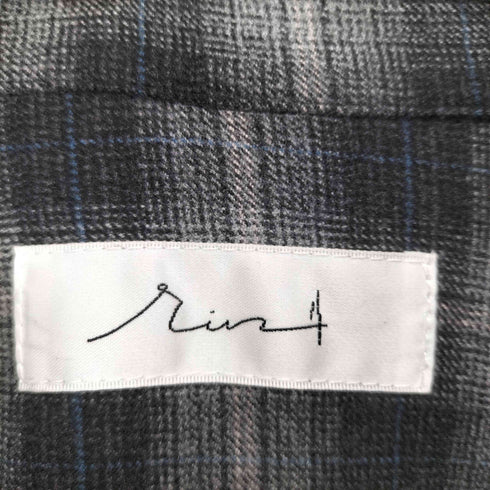 rin by TTAGGG オンブレチェック柄ロング L/S ロングシャツ import メンズ L