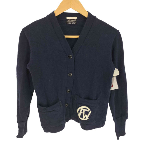 STANDARD ROBIN PATTERSON FW ワッペン 猫目ボタン ウール カーディガン レディース