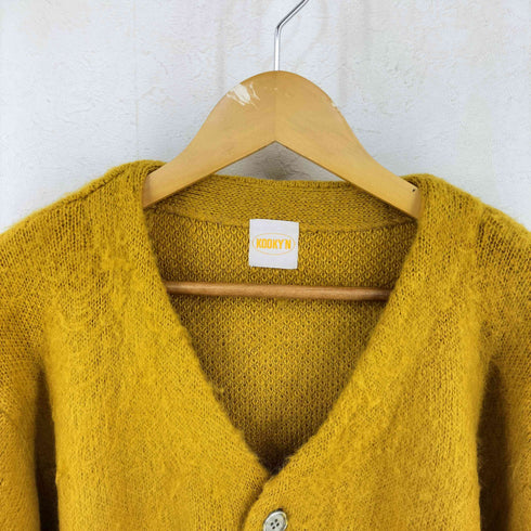 KOOKY'N アルパカ混 モヘアライク シャギーニット カーディガン メンズ FREE