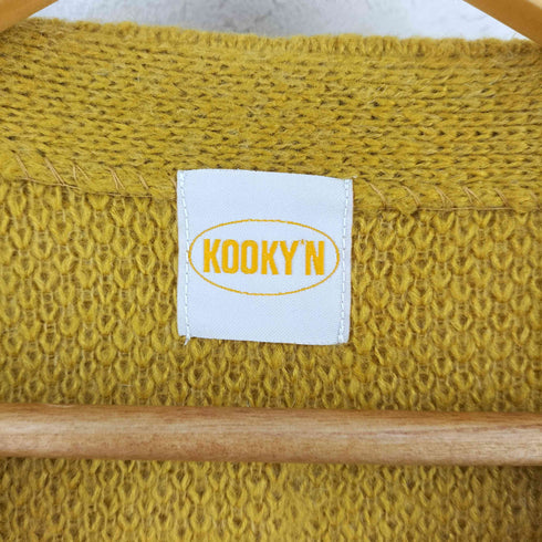 KOOKY'N アルパカ混 モヘアライク シャギーニット カーディガン メンズ FREE